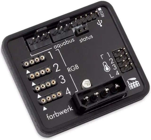 Alt view image 3 of 3 - Aquacomputer Farbwerk USB, Aquabus Version