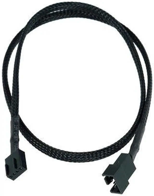 Alt view image 3 of 3 - Phobya 4Pin PWM extension 60cm - black