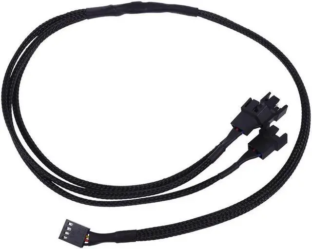 Alt view image 5 of 5 - Phobya Y-cable 4Pin PWM to 3x 4Pin PWM 60cm - black