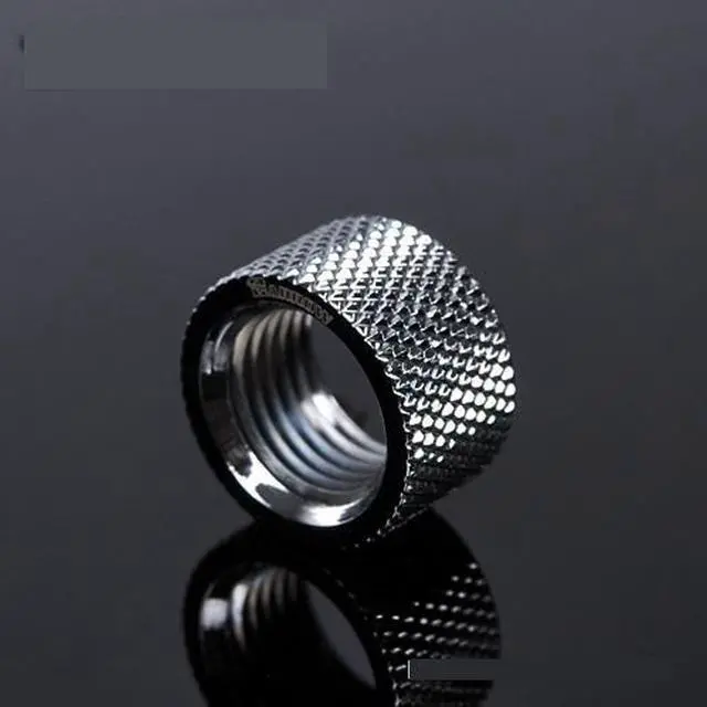 Alt view image 2 of 2 - Barrow G1/4" 10.5mm Female to Female Extension Fitting - Silver (TBZT-A10-Silver)