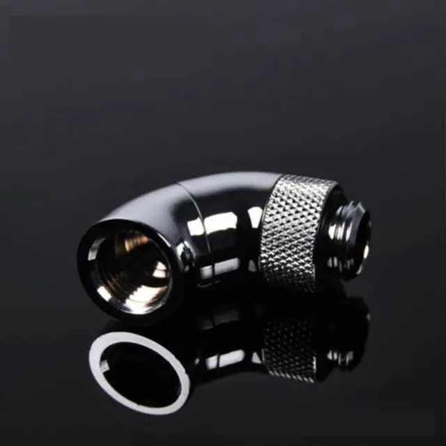 Main image of Barrow G1/4" 90 Degree Male to Female Dual Rotary Snake Adaptor - Silver (TSWT902-V1-Silver)