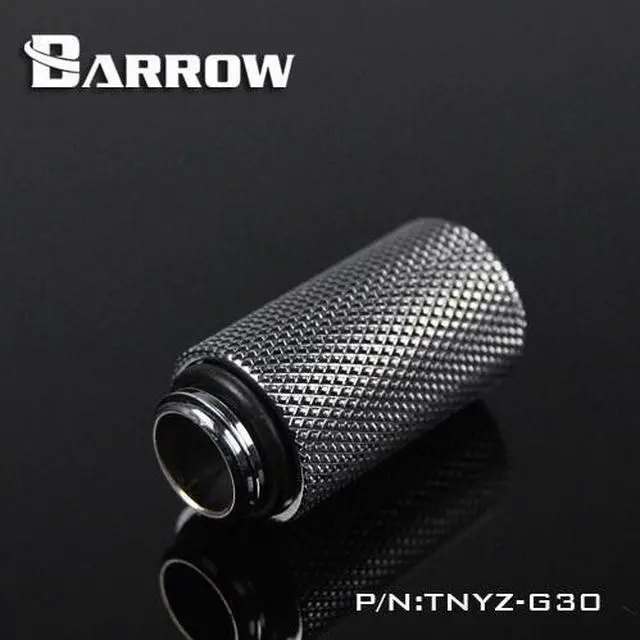 Alt view image 2 of 2 - Barrow G1/4" Male to Female Extender Fitting, 30mm, Silver Shiny