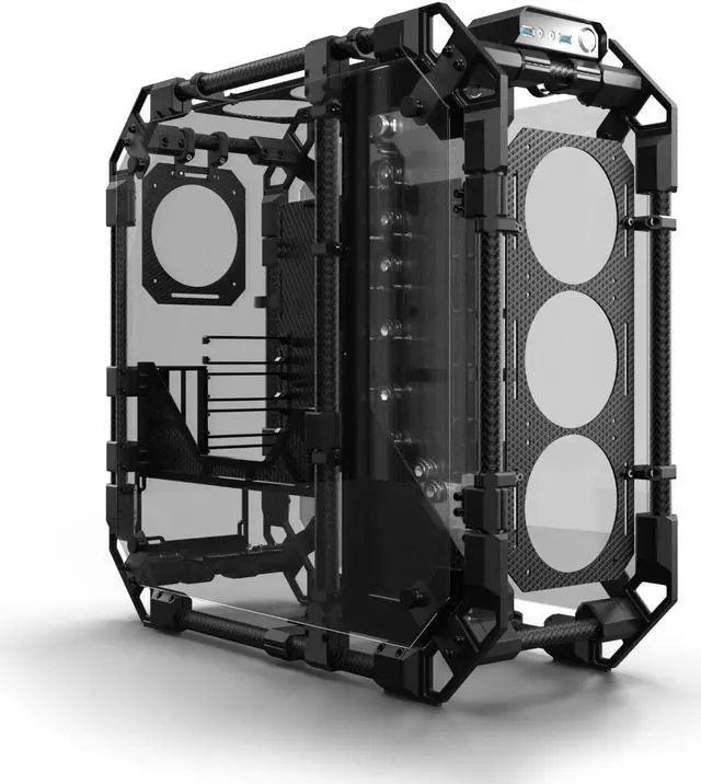 Main image of Alphacool Apex Pro Skeleton Carbon Case (13758)