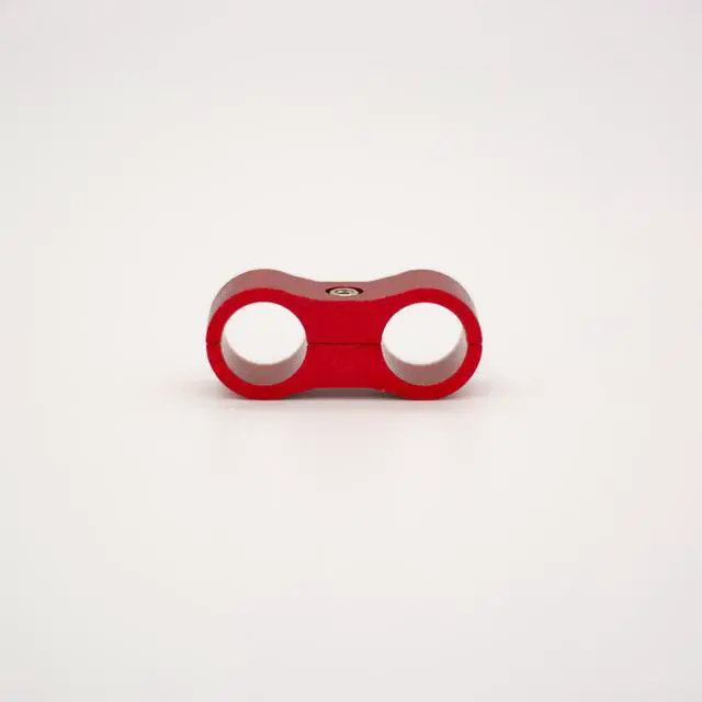 Main image of ModMyMods ModClamp - 13mm (1/2") AN 6 Tubing Management Clamp - Red
