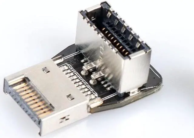 Main image of ModMyMods USB 3.2 Front Panel Internal Connector Type E 90 Degree Angled Adapter - TYPE A (CO339)