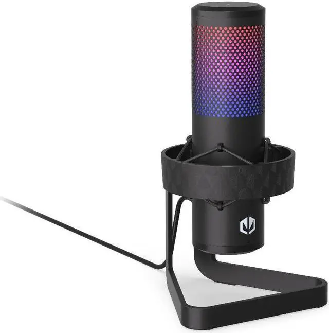 Alt view image 8 of 9 - ENDORFY AXIS Streaming, USB Plug&Play Microphone for PC, Dynamic RGB effect, Headphone jack, Tap-to-mute with LED indicator, Gain control, Multiple polar pattern options, EY1B006