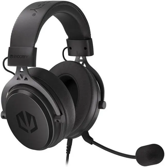 Alt view image 8 of 8 - ENDORFY VIRO Plus USB, Gaming over-ear headphones, USB 7.1 sound card, detachable microphone and cable, Soft memory foam earpads plus extra fabric pair, EY1A001