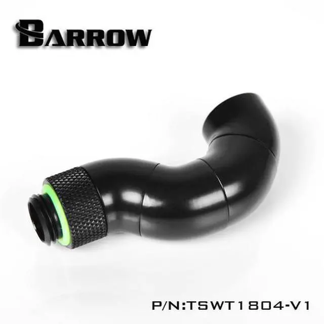 Alt view image 4 of 7 - Barrow G1/4" 180 Degree Male to Female Quad Rotary Snake Adaptor - Black (TSNW1804-V1)