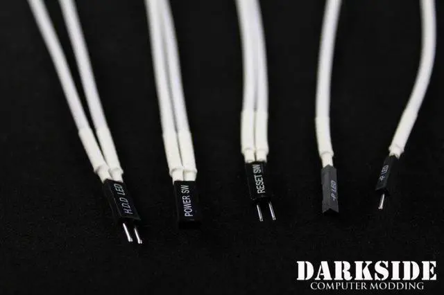 Alt view image 4 of 5 - Darkside Front Panel I/O Connection Kit - White (DS-0220)