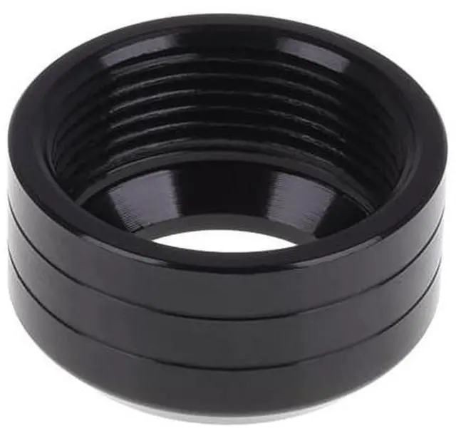 Alt view image 2 of 7 - Alphacool Eiszapfen 13mm HardTube Fitting Collar Modding Pack - 6 Pack - Deep Black (17414)