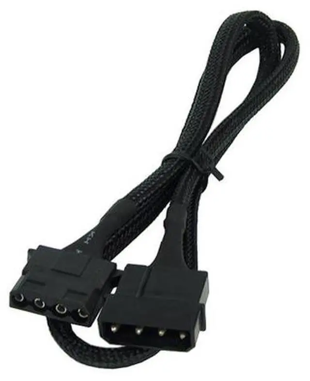 Alt view image 5 of 7 - Phobya 4-Pin Molex Extension Cable - 60cm | Black (87273)