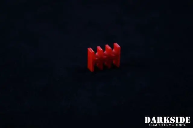Alt view image 7 of 7 - Darkside 6-Pin Cable Management Holder- Red (3DS-0010)