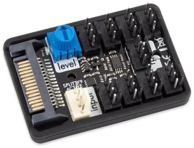 Alt view image 7 of 7 - Aquacomputer SPLITTY9 ACTIVE Splitter (53283)