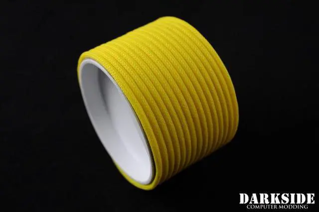 Alt view image 5 of 6 - Darkside 4mm (5/32") High Density Cable Sleeving - Yellow II (DS-0428)