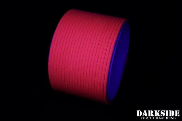 Alt view image 4 of 5 - Darkside 4mm (5/32") High Density Cable Sleeving - Coral (UV) (DS-0862)