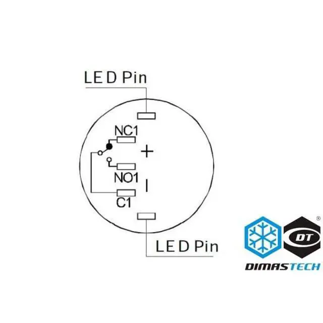 Alt view image 7 of 7 - DimasTech® 16mm Vandal Resistant "Latching" Bulgin Switch - Black Housing - Green LED (PD026)