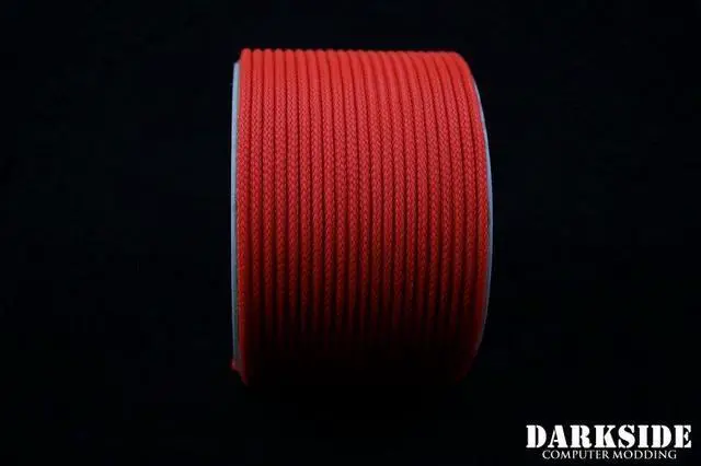 Alt view image 5 of 5 - Darkside 4mm (5/32") High Density Cable Sleeving - Coral (UV) (DS-0862)