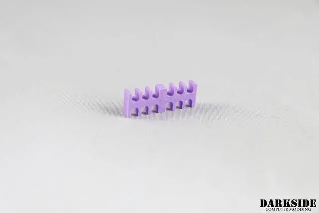 Alt view image 3 of 5 - Darkside 12-Pin Cable Management Holder - Purple (3DS-0077)
