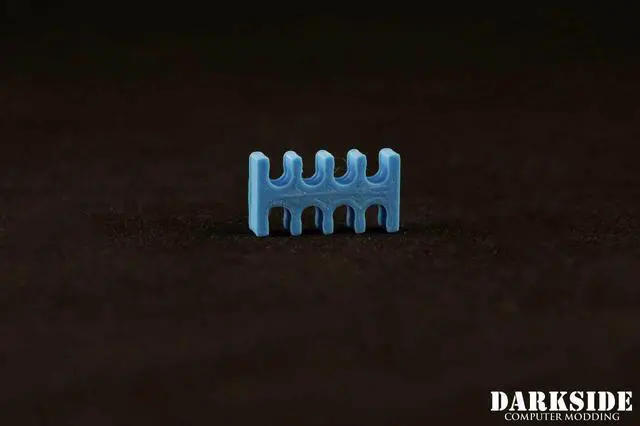 Alt view image 6 of 7 - Darkside 8-Pin Cable Management Holder - Aqua Blue (3DS-0102)