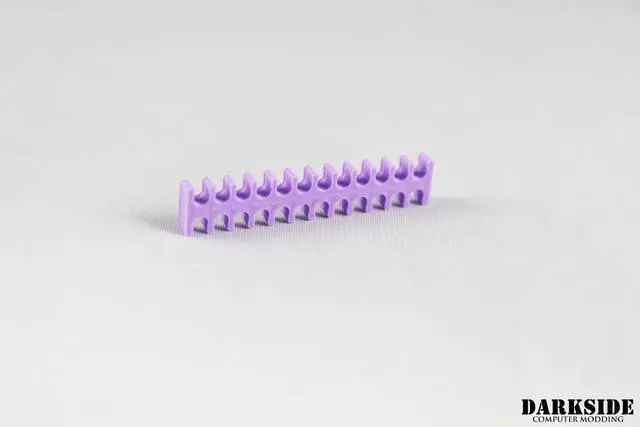 Alt view image 3 of 5 - Darkside 24-Pin Cable Management Holder- Purple (3DS-0074)