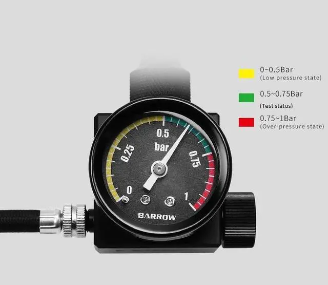 Alt view image 6 of 7 - Barrow System Pressure Leak Tester - 1.0 Bar Gauge (GJQM-01)