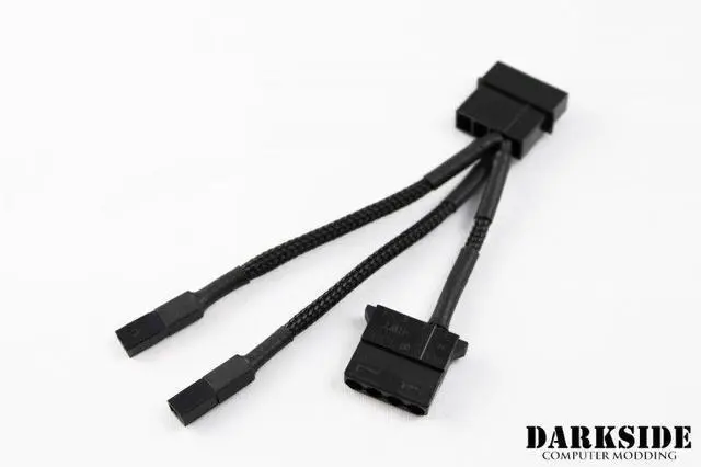 Alt view image 4 of 6 - DarkSide CONNECT Pass-Through Y-Cable | 4" | 4-Pin Molex - Type 8s (DS-0375)