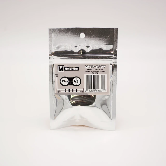 Alt view image 4 of 7 - ModMyMods ModClamp - 13mm (1/2") AN 6 Tubing Management Clamp - Silver (MOD-0327)