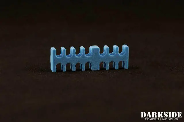 Alt view image 4 of 7 - Darkside 14-Pin Cable Management Holder - Aqua Blue (3DS-0104)