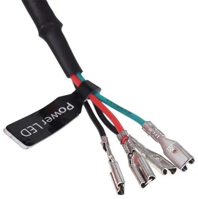 Alt view image 6 of 7 - Alphacool Power Button/Switch Connection Cable 200cm - Black (18536)