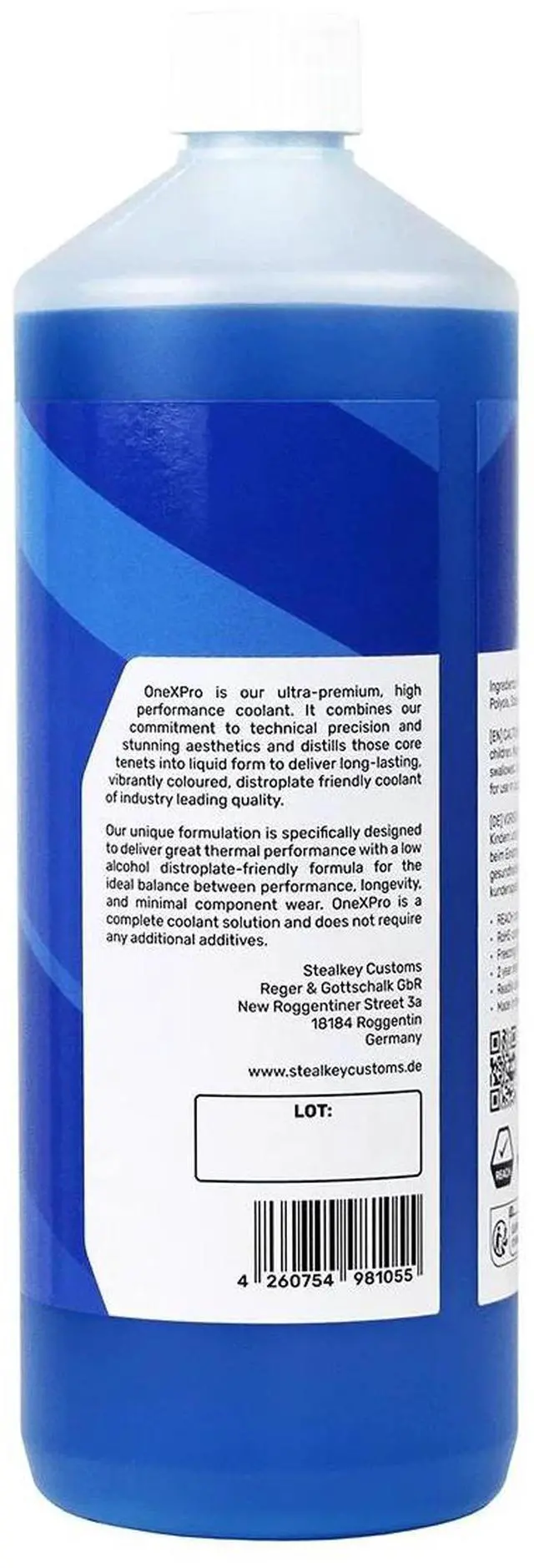 Alt view image 5 of 7 - StealKey Customs OneXPro Coolant Pre-Mix - Blue 1000ml (23002)
