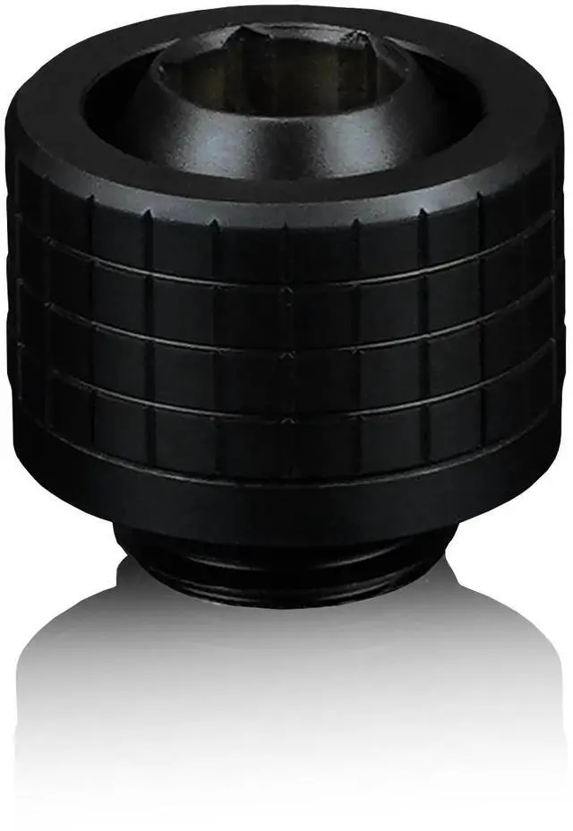 Alt view image 3 of 7 - Thermal Grizzly DeltaMate 13/10mm SoftTube Compression Fitting - ST13 - Black - 6 Pack, G1/4, Brass (TG-DM-FIT-6017)