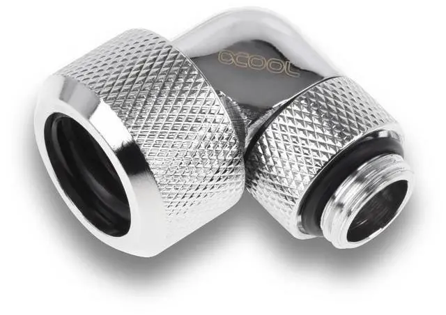 Alt view image 4 of 8 - Alphacool Eiszapfen 16mm HardTube Compression Fitting 90 Rotatable G1/4 for Acryl/Brass tubes - Ch (1022484)