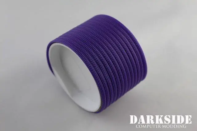 Alt view image 6 of 6 - Darkside 4mm (5/32") High Density Cable Sleeving - Purple UV (DS-HD4-PUR)