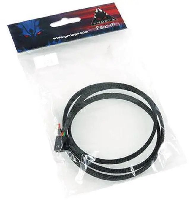 Alt view image 3 of 5 - Phobya Flow Meter Cable - 80cm | Black (71189)