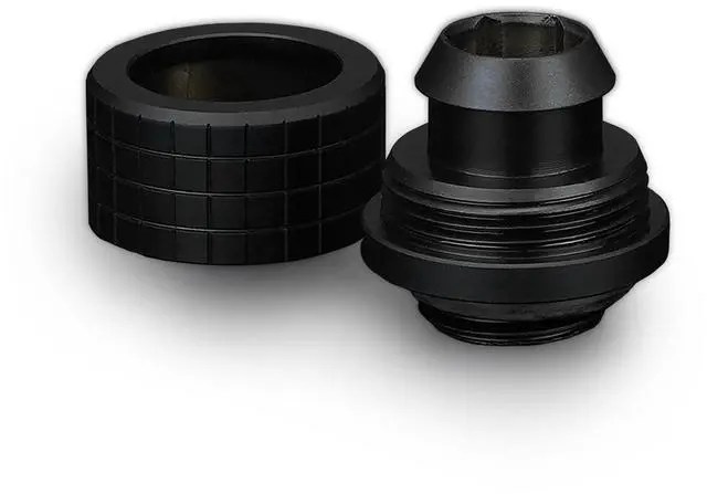 Alt view image 5 of 7 - Thermal Grizzly DeltaMate 13/10mm SoftTube Compression Fitting - ST13 - Black - 6 Pack, G1/4, Brass (TG-DM-FIT-6017)