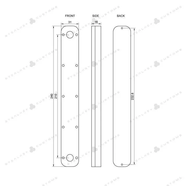 Alt view image 6 of 7 - Stealkey Customs CubeTube 240mm - Acryl (SW10117)