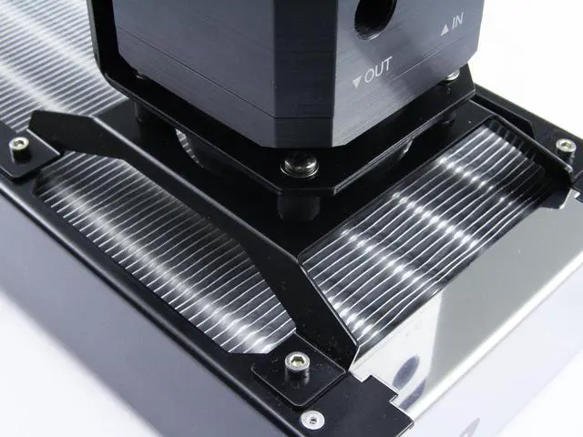 Alt view image 14 of 14 - Watercool HEATKILLER Tube Reservoir - Stand, 120mm Fan Mounting