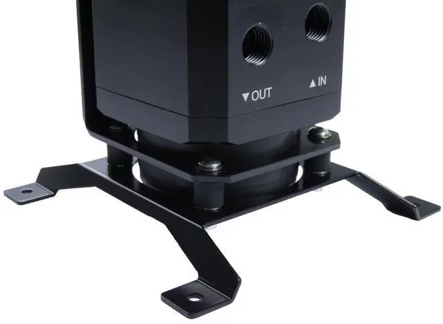 Alt view image 12 of 14 - Watercool HEATKILLER Tube Reservoir - Stand, 120mm Fan Mounting