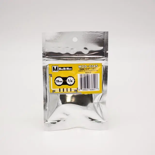 Alt view image 4 of 7 - ModMyMods ModClamp - 16mm (5/8") AN 8 Tubing Management Clamp - Gold (MOD-0344)