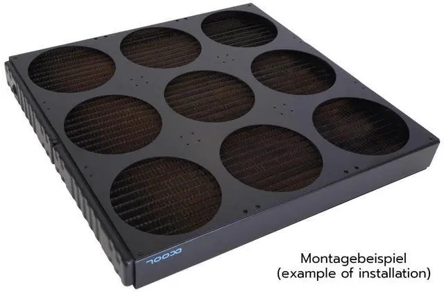 Alt view image 2 of 4 - Alphacool SuperNova 1260 Fan Grill 9x140mm - Black (26154)