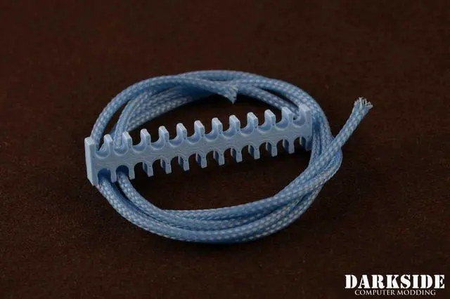 Alt view image 5 of 7 - Darkside 16-Pin Cable Management Holder - Aqua Blue, PETG (3DS-0105)