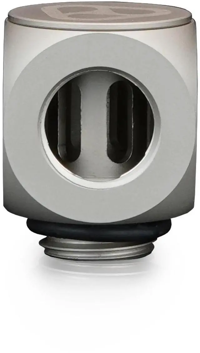 Alt view image 3 of 7 - Thermal Grizzly DeltaMate Rotary Fitting - 90° - Matt Nickel - 6 Pack, G1/4, Brass (TG-DM-FIT-6203)