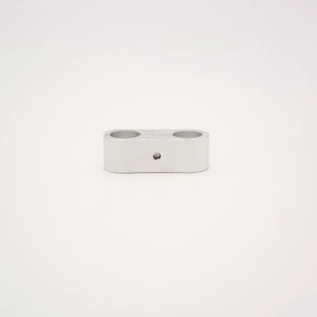 Alt view image 3 of 7 - ModMyMods ModClamp - 11mm (7/16") AN 4 Tubing Management Clamp - Silver (MOD-0326)