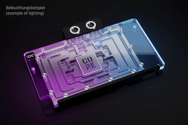 Alt view image 6 of 7 - Alphacool Core Geforce RTX 5090 TUF Gaming Waterblock with Backplate (10269)