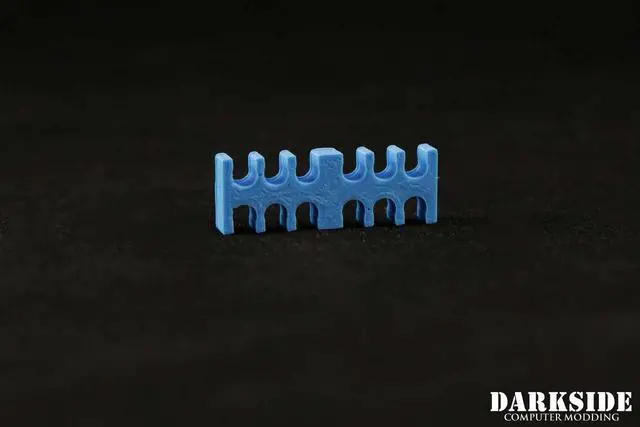 Alt view image 7 of 7 - Darkside 12-Pin Cable Management Holder - Aqua Blue (3DS-0103)