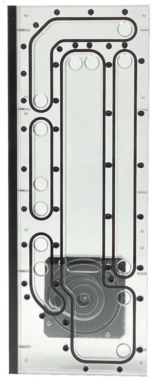 Alt view image 3 of 7 - Stealkey Customs Crossflow Distroplate for Lian Li PC-O11D EVO XL D-RGB (SW10032)