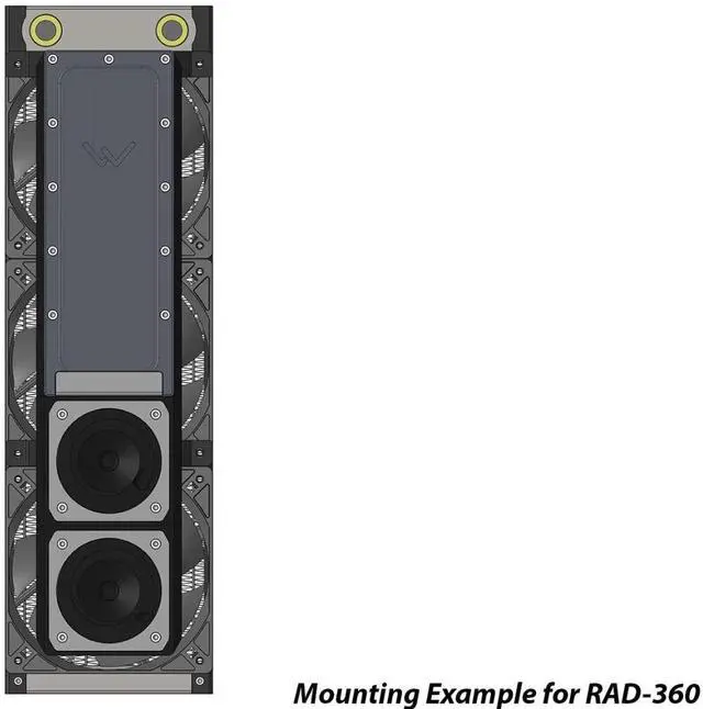 Alt view image 4 of 7 - Watercool HEATKILLER TANK Mounting Frame 120 (30331)