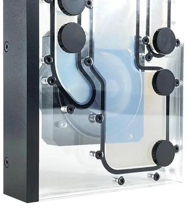 Alt view image 5 of 7 - Stealkey Customs Crossflow Distroplate for Lian Li PC-O11D EVO XL D-RGB (SW10032)