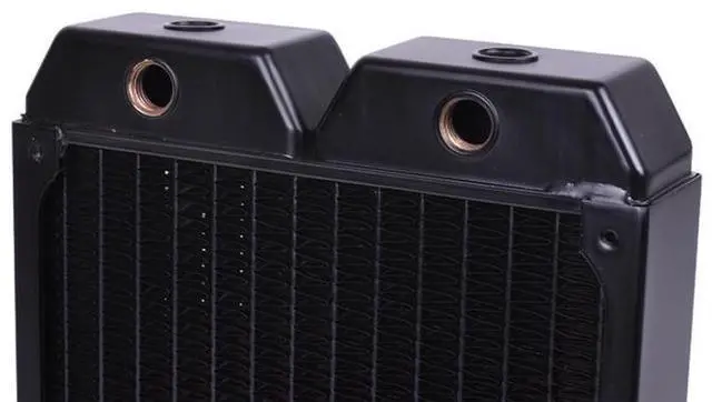 Alt view image 8 of 12 - Alphacool NexXxos XT45 Full Copper Radiator 540, 180mm x 3, Triple Fan