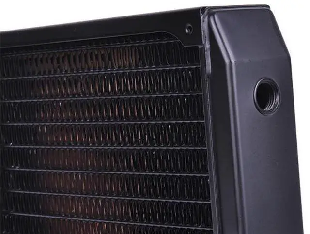 Alt view image 9 of 12 - Alphacool NexXxos XT45 Full Copper Radiator 540, 180mm x 3, Triple Fan